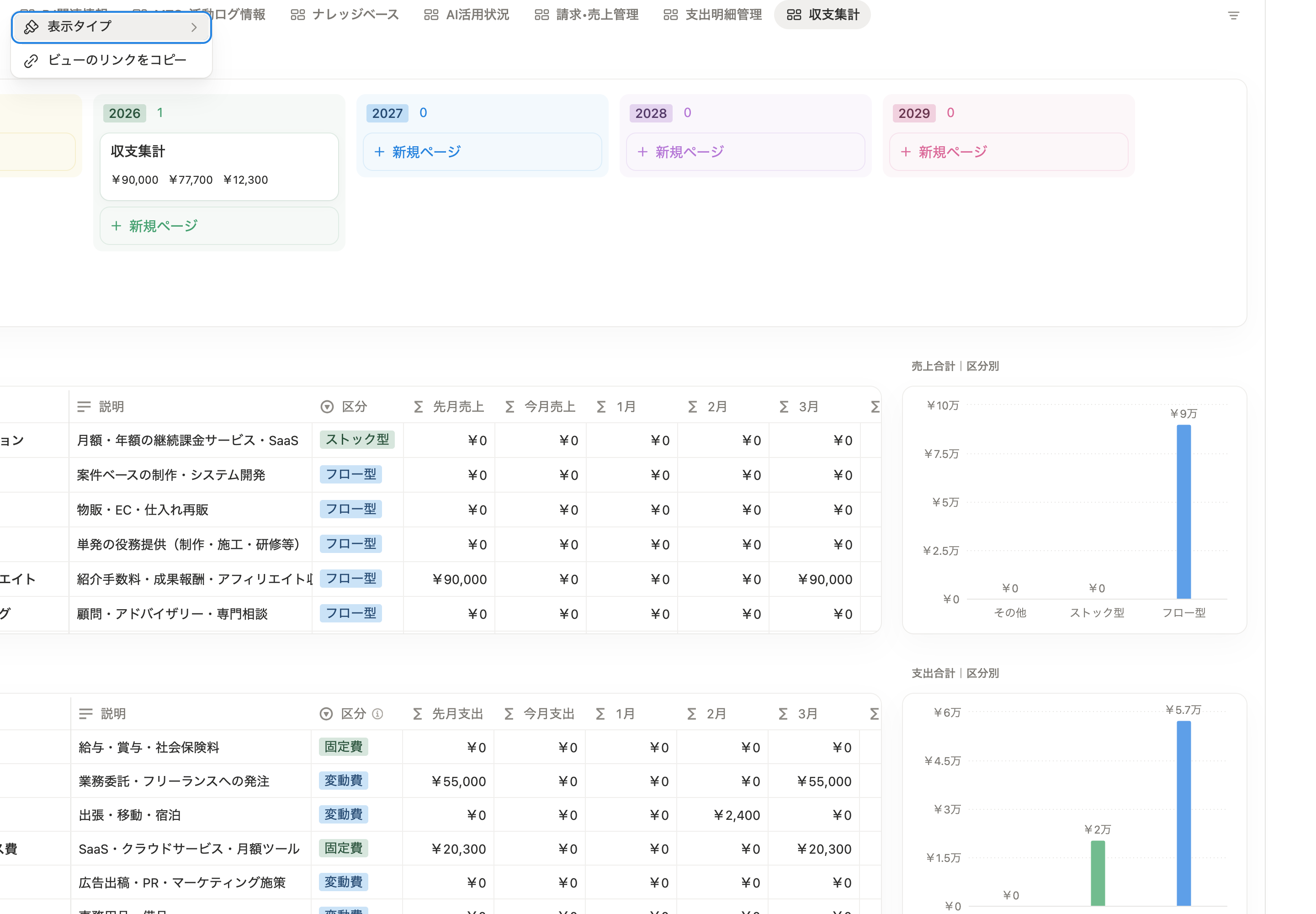 収支集計